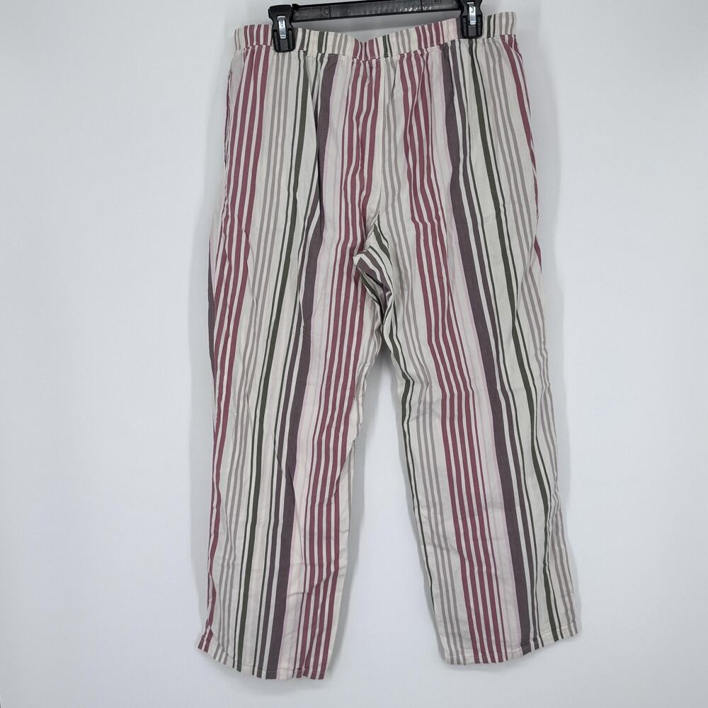 Pendleton Pants Mens Large Multicolor Stripe Cotton Lounge Pajama Drawstring - Picture 3 of 9